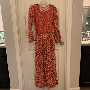 Afghan floral gown